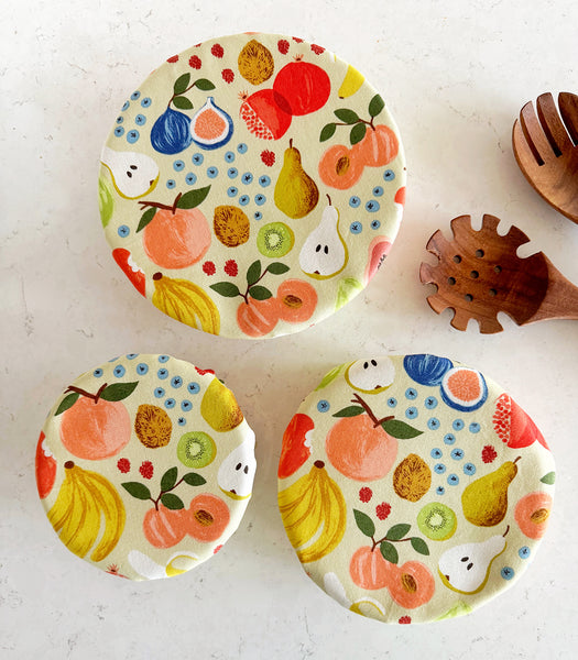 Mixed Fruit in Cream Reusable Bowl Covers