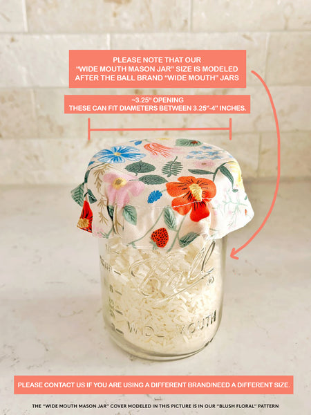 Gold Floral Cotton Fabric Food Baking Bread Mixer Bowl Covers | Reusable Washable Zero Waste Eco-friendly Sustainable Gift Kitchen Tool