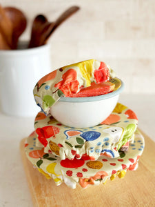 Mixed Fruit in Cream Reusable Bowl Covers
