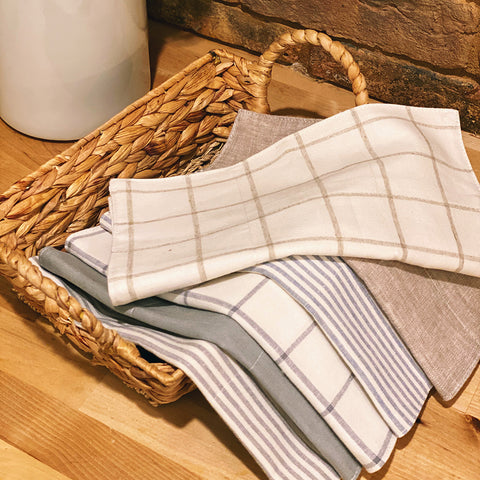 Reusable 3ply Cotton Paperless Towels + Optional Snaps | Eco-friendly Zero Waste Gift| Farmhouse Set