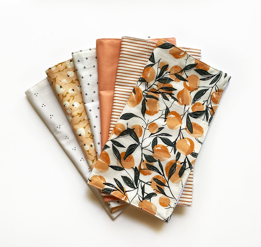 Reusable 3ply Cotton Paper Paperless Towels | Eco-friendly Zero Waste Gift | Fall Autumn Harvest Set