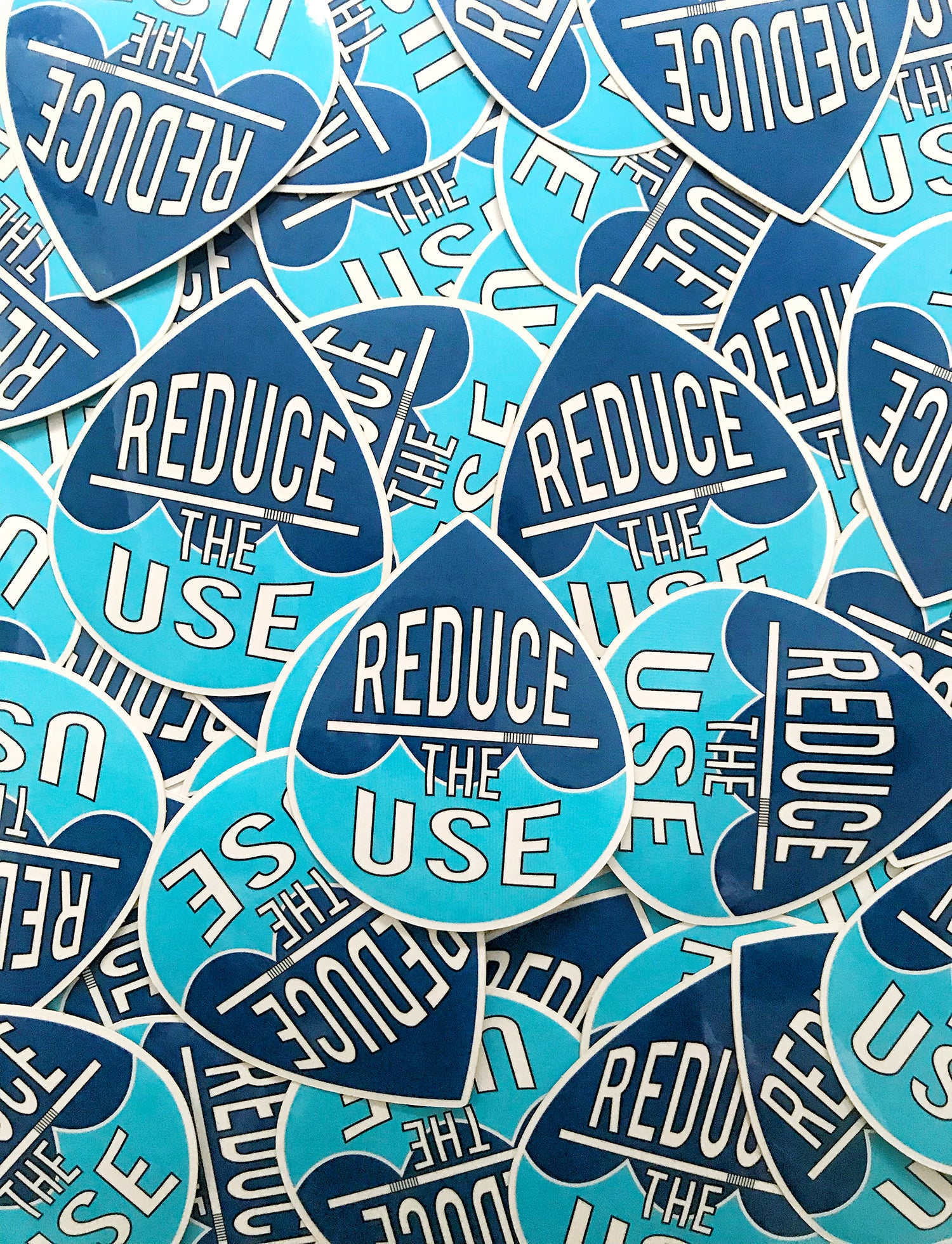 Reduce the Use Glossy Sticker | Great for Water Bottles, Laptop Decal | Refuse The Straw Eco Gift