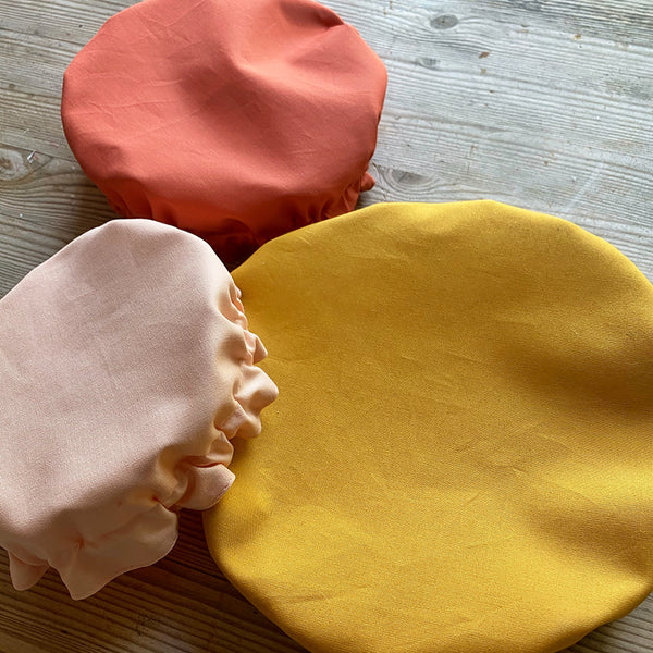 Terracotta Blush Spring Set | Reusable Washable Cotton Fabric Food Baking Bread Mixer Bowl Covers | Zero Waste Eco-friendly Sustainable Gift