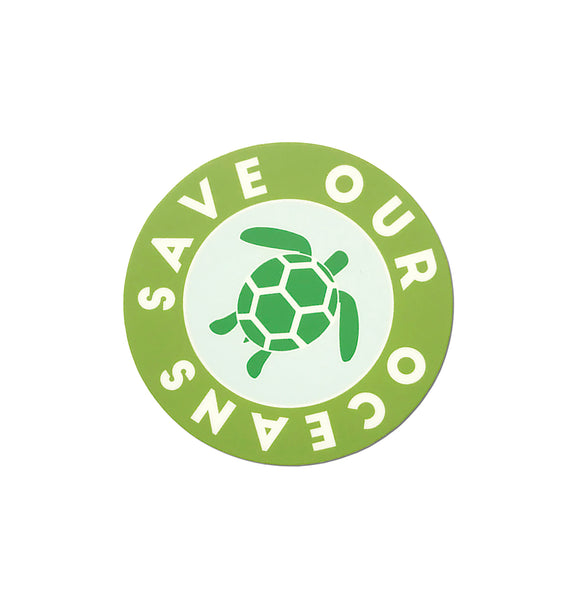 Save Our Oceans Sea Turtles Matte Sticker | Great for Water Bottles, Outdoor Gear, Laptop Decal
